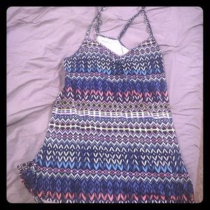 Tulle tribal tank top/tunic Large